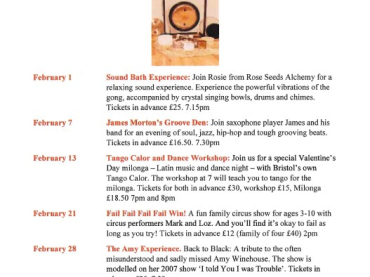 Tetbury Goods Shed - February 2026 Highlights